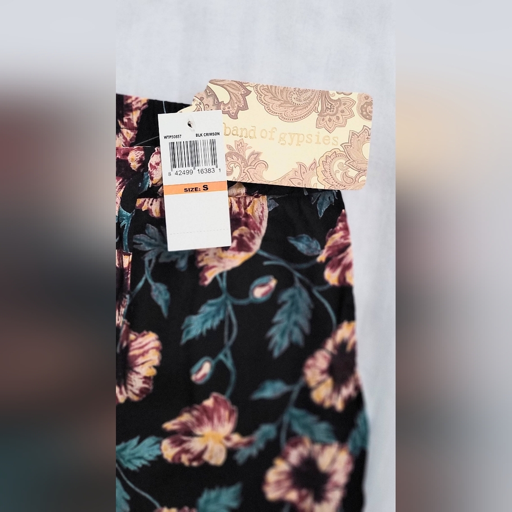 NWT! Chic Spring Resort Floral Women's Boho Relaxed Wide-Leg Ravenel Pant Small - Picture 4 of 15
